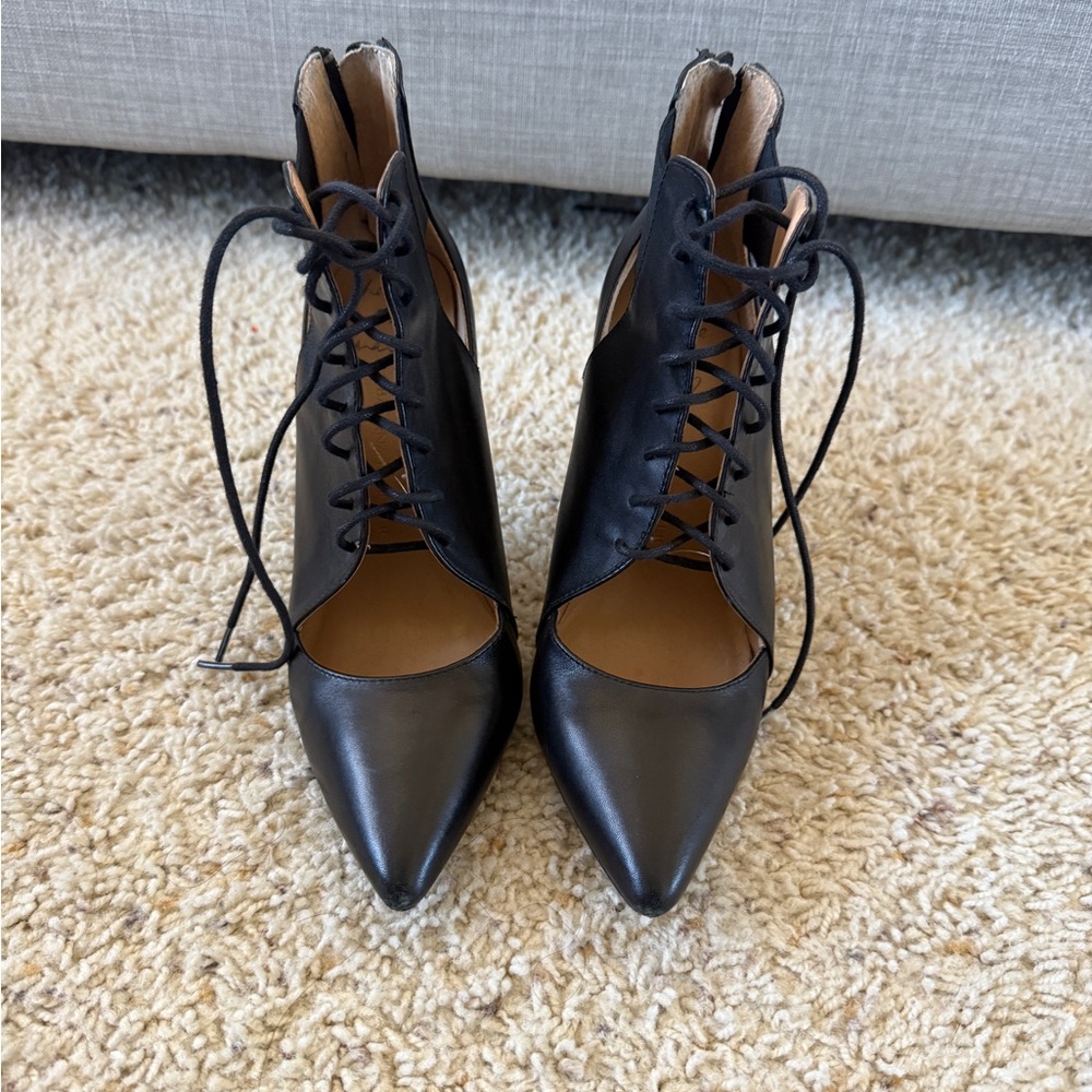 Banana Republic Black Lace-Up Boots